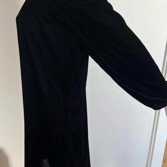 NWT Madison Mathews Women’s Velvet Dress Black Size Small Holidays Whimsigoth - Picture 3 of 9
